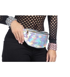 Metallic 80s Hippe Hologram Festival Heuptas