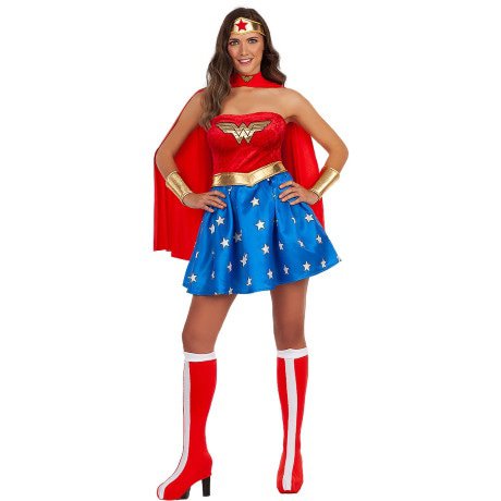 Wonderschone Wonderwoman Vrouw Kostuum