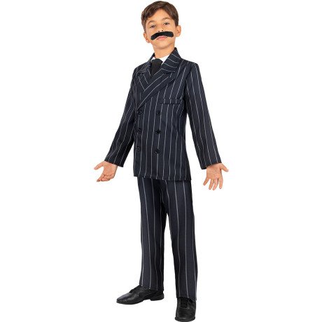 Geinige Gomez Addams Jongen Kostuum