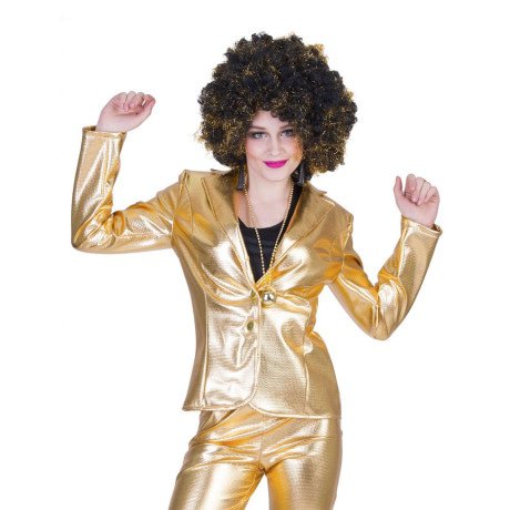 Disco Fever Jack Glinsterend Goud Vrouw