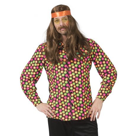 Fluor Flower Power Goes Disco Shirt Man