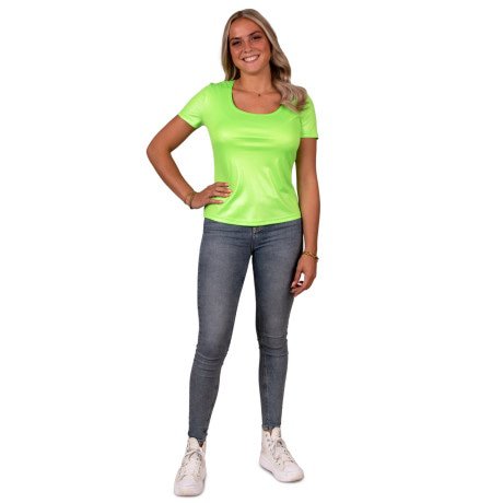 Shirt Neon Groen Disco Vrouw