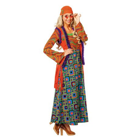 Hippie Met Hallucinerend Patroon Vrouw Kostuum