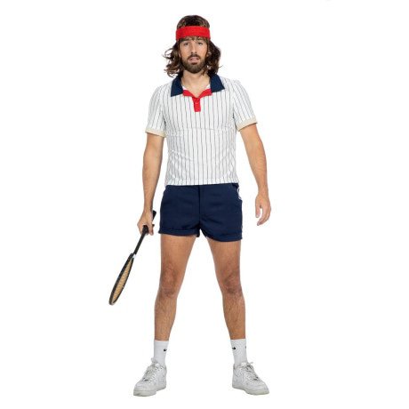 Vintage Sports Tennis Man Kostuum