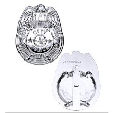 Politie Penning Badge Zilver