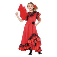 Rode Flamenco Jurk Spaanse Senorita Carmen Meisje