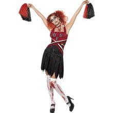 Horror Cheerleader Vrouw Kostuum