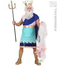 Mystieke God Poseidon Man Kostuum