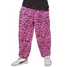 Baggy Broek 80s Zebra Roze Man