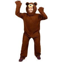 Gevaarlijke Grizzly Beer Met Klauwen Onesie Kostuum