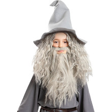 Magier Gandalf Pruik Met Baard Kind