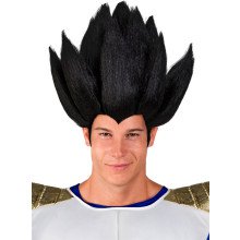 Vegeta Pruik Met Hoge Zwarte Spikes