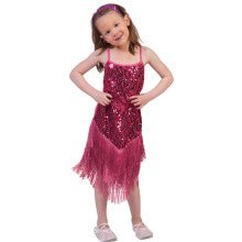 Glitter Fancy Flapper Jurk Roze Meisje