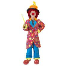 Gekke Bonte Clown Kind Kostuum