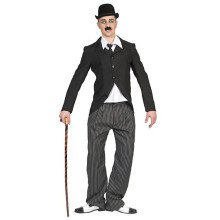 Komiek Van Het Witte Doek Charlie Chaplin Man Kostuum