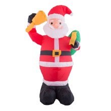 Opblaasbare Santa Kerstman 120 Centimeter