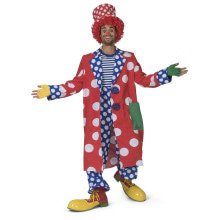 Jas Met Witte Bollen Clown Flappie Man