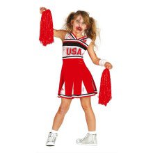 Zombie Cheerleader USA Meisje Kostuum