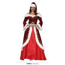 Luxe Miss Santana Claus Vrouw Kostuum