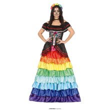 Rainbow Day Of The Dead Mariana Vrouw Kostuum