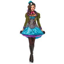 Policolor Mad Hatter Psychedelic Jurk Vrouw