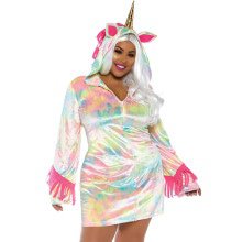 Betoverende Fantasie Eenhoorn Pastel Plus Size Vrouw Kostuum