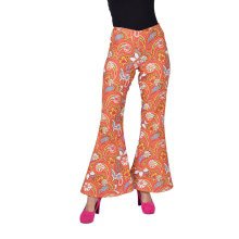 Vrolijk Tuintje Hippie Broek Oranje Vrouw