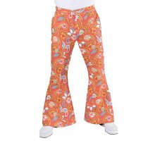 Hippie Broek Paisley Oranje Man