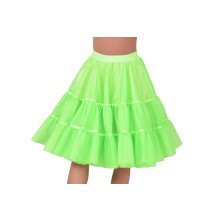 Jaren 50 High School Petticoat Neon Groen Vrouw