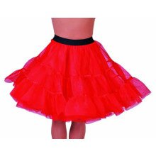 Jaren 50 High School Petticoat Rood Vrouw