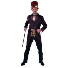 Victoriaans Steampunk Sam Man Kostuum