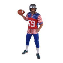 American Footballer Stars And Stripes Man Kostuum