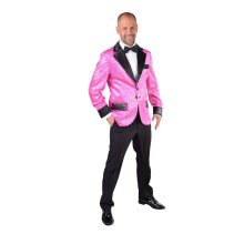 Glitter Colbert Casino Royal Roze Man