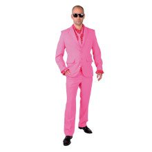 Cool Men In Pink Man Kostuum