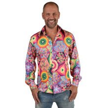 Funky Psychedelische Blouse 70s Hippie Man