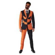 Jack-O Pinstripe Black Oranje Zwart Man Kostuum