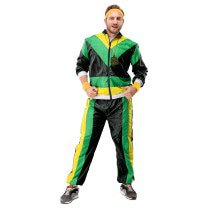 80s Tracksuit Jamaican Jogger Man Kostuum