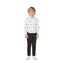 Witte Snowy Christmas Penguins Blouse Jongen