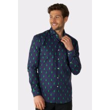 Forest Treedee Blauw Blouse Man