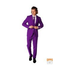 Paars Purple Prince Opposuit Kostuum Man