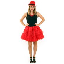 Rock And Roll Petticoat 3 Lagen Rood Vrouw