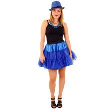 Rock And Roll Petticoat 3 Lagen Blauw Vrouw