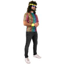 Felle Regenboog Panter Shirt