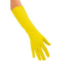 Neon Geel Handschoen Lang Nylon Sunny