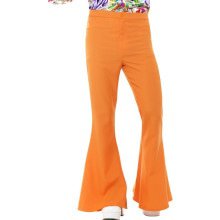 Oranje Disco Broek Wijde Pijpen Man