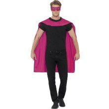 Rozecape En Oogmasker Superheld Kostuum