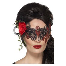 Day Of The Dead Romantische Rozen Masker - Kant