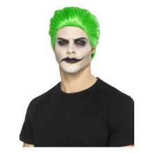 Slick Joker Pruik Neon Groen