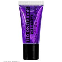 Sparkling Make-Up Gel Glitters Paars, 25 Milliliter