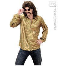 Holografisch Shirt, Goud XL Man